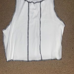 White crop top